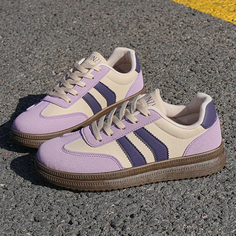 Sports Shoes for Women, Fashionable, Lightweight Lace-Up Sneakers, Casual Sneakers, Suitable for Travel and Running