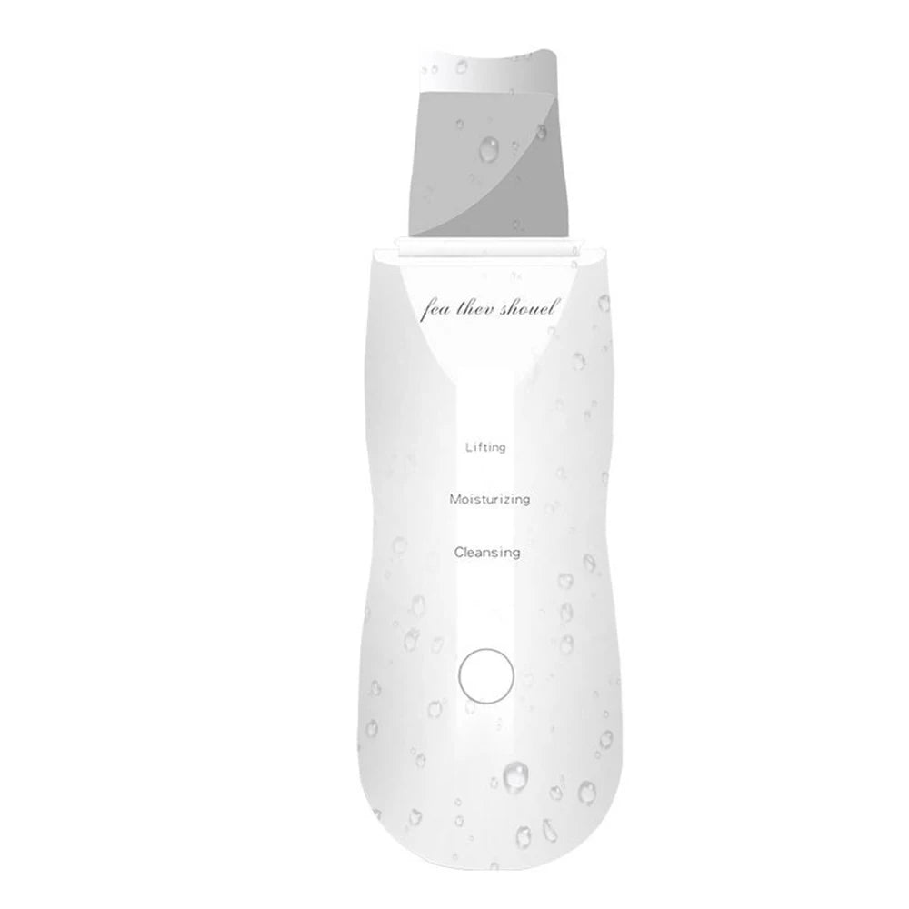 With Box Ultrasonic Skin Scrubber Vibration Face Spatula Peeling Blackhead Remover Facial Lifting Cleansing Ultrasonic Skin Care