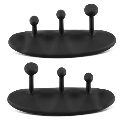 1 Pair Washable Weight Lifting Grips 3-finger Silicone Grip Silicone Palm Grips Breathable Anti-slip Dumbbell Grippers - Fitmora™