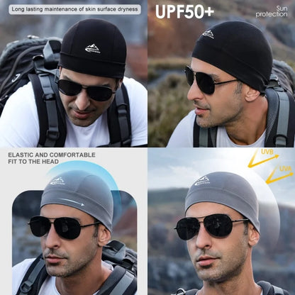 Quick Dry Breathable Fishing Cap Sunhat Anti-UV Sport Hat Helmet Liner Sweat Cap Outdoor Cycling Bike MTB Running Hat Head Scarf - Fitmora™