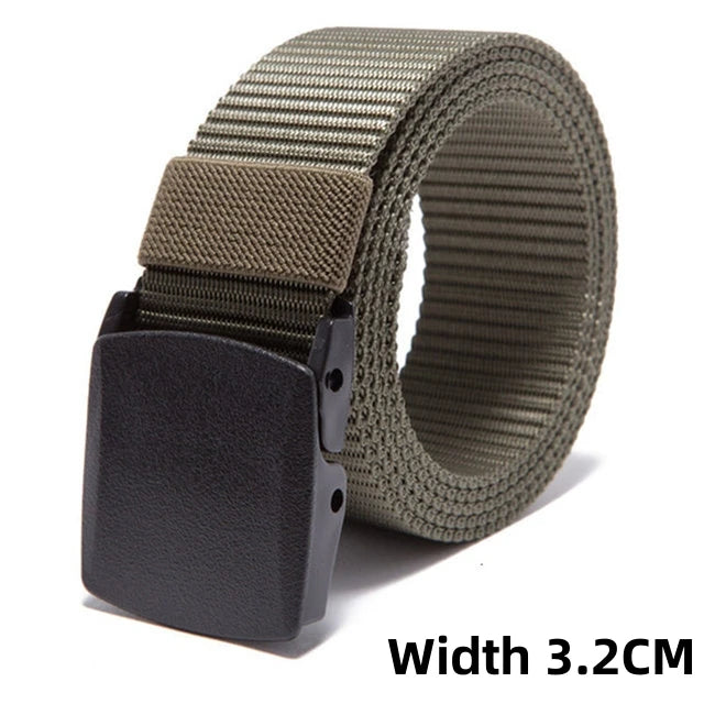 Tactical Belt for Men Quick-Release Buckle Heavy-Duty Nylon Webbing for Outdoor Hunting Survival Gear