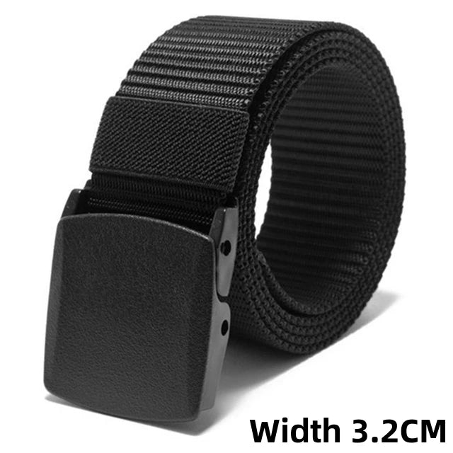 Tactical Belt for Men Quick-Release Buckle Heavy-Duty Nylon Webbing for Outdoor Hunting Survival Gear