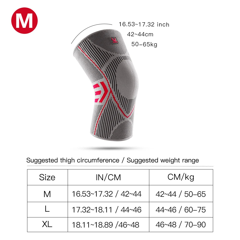 1 PCS Kyncilor Knee Brace Elastic Fitness Basketball Volleyball Running Cycling Daily Sports Nylon Sports Compression Knee Brace