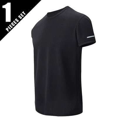 4/1/2 Pack Men's Gradient Quick-drying Sportswear Teenagers Leisure Joker Short-sleeved Multi-size Mixed-color Running Fitness T