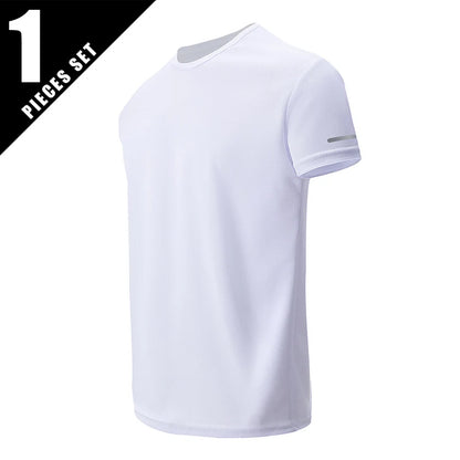 4/1/2 Pack Men's Gradient Quick-drying Sportswear Teenagers Leisure Joker Short-sleeved Multi-size Mixed-color Running Fitness T