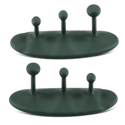 1 Pair Washable Weight Lifting Grips 3-finger Silicone Grip Silicone Palm Grips Breathable Anti-slip Dumbbell Grippers - Fitmora™