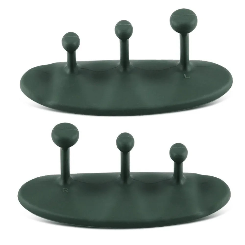 1 Pair Washable Weight Lifting Grips 3-finger Silicone Grip Silicone Palm Grips Breathable Anti-slip Dumbbell Grippers - Fitmora™