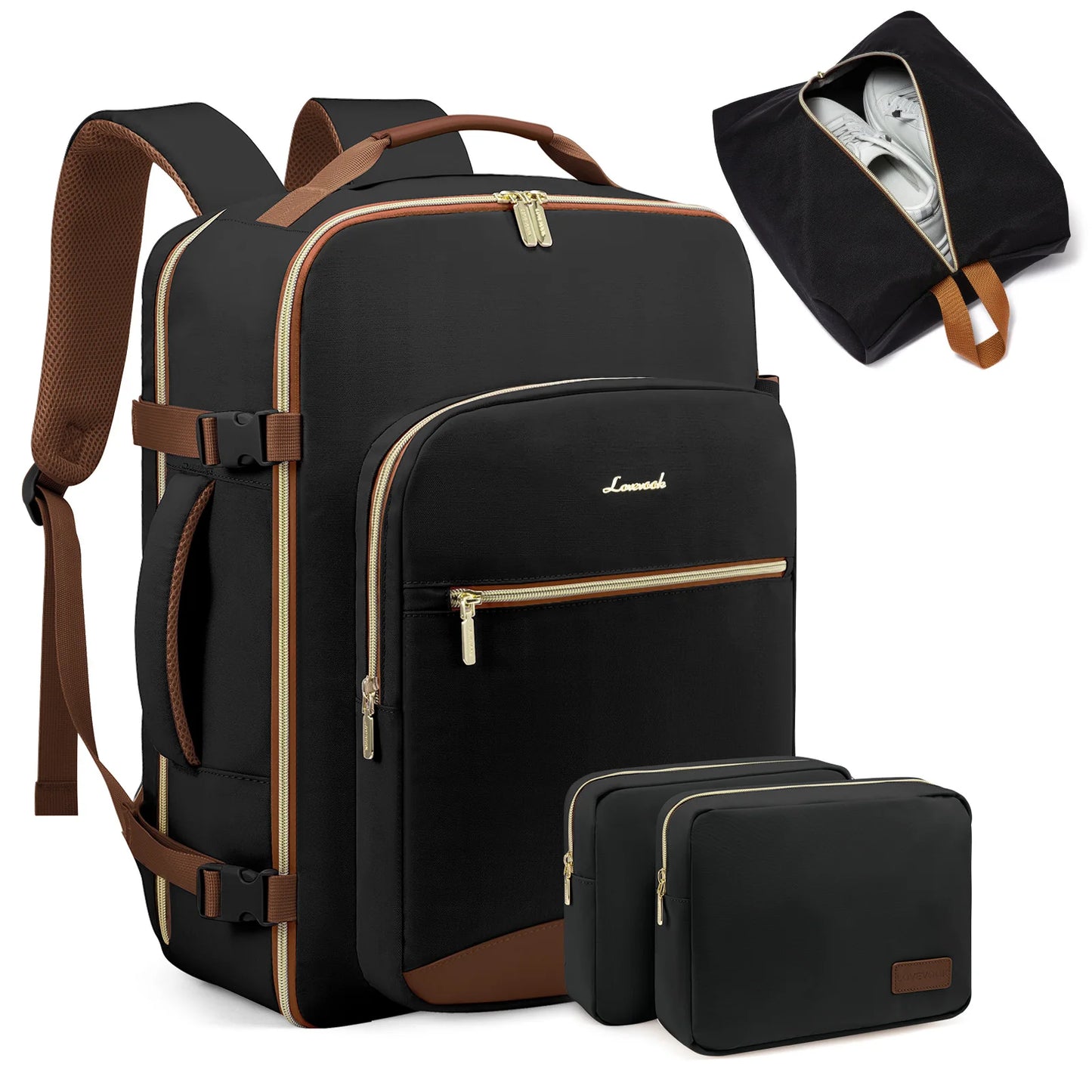 LOVEVOOK 40L Large Carry on Camping Hiking Backpack Bag for Outdoor Airline Approved Weekender Sports Travel  Laptop Backpacks