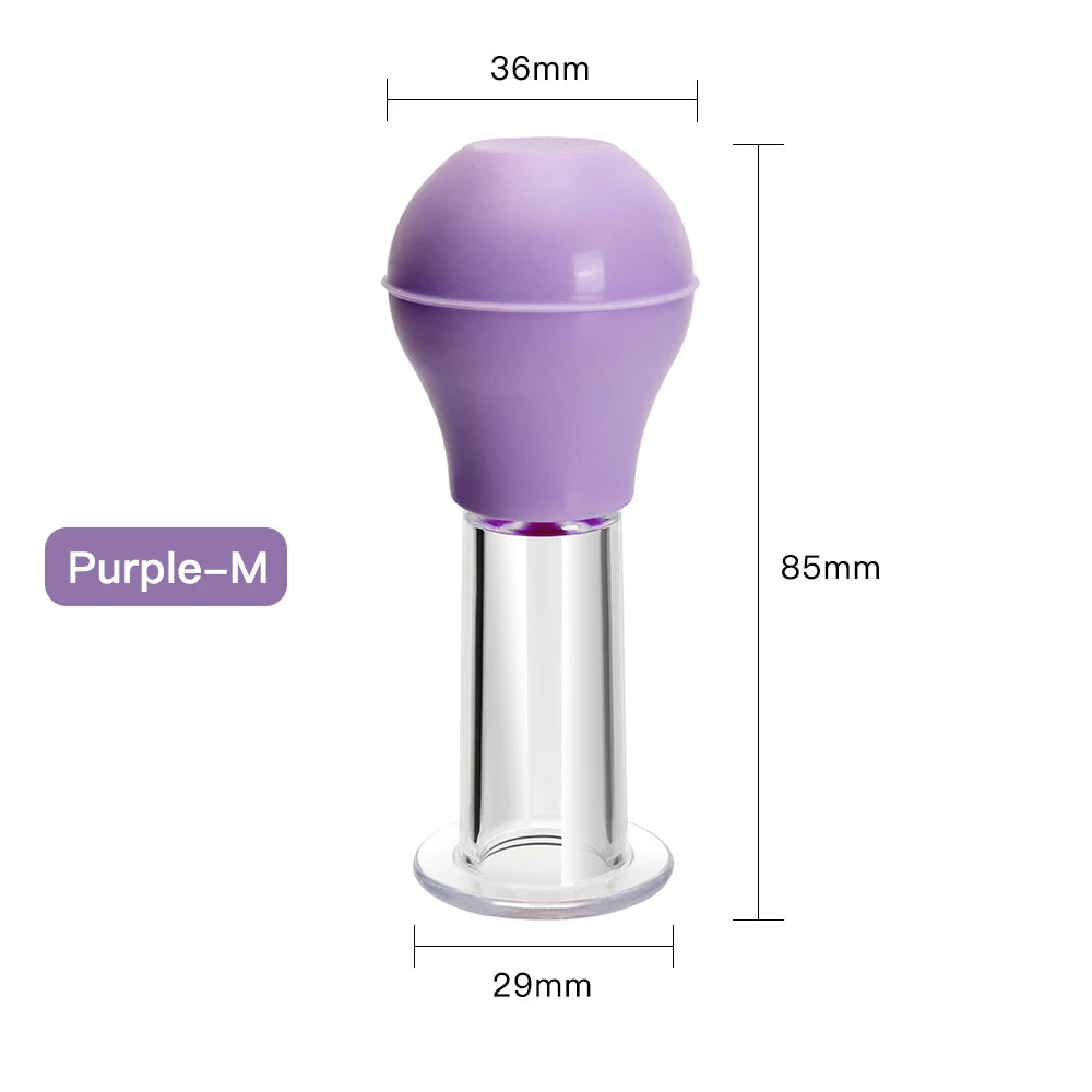 Facial Massage Cups Rubber Vacuum Cupping Skin Lifting Anti Cellulite Massager for Face Pvc Body Cups Skin Scraping Massage Jar