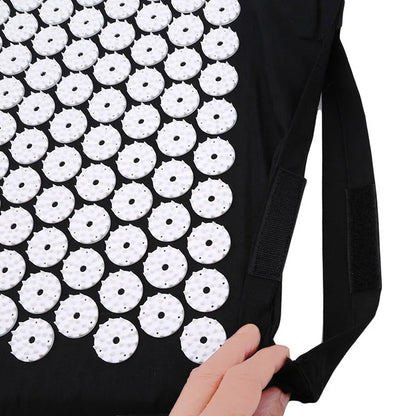 Acupuncture Massager Yoga Mat Pillow Massage Pain Relief Stress Back Pain Spike Acupuncture Mat and Pillow Set with Bag