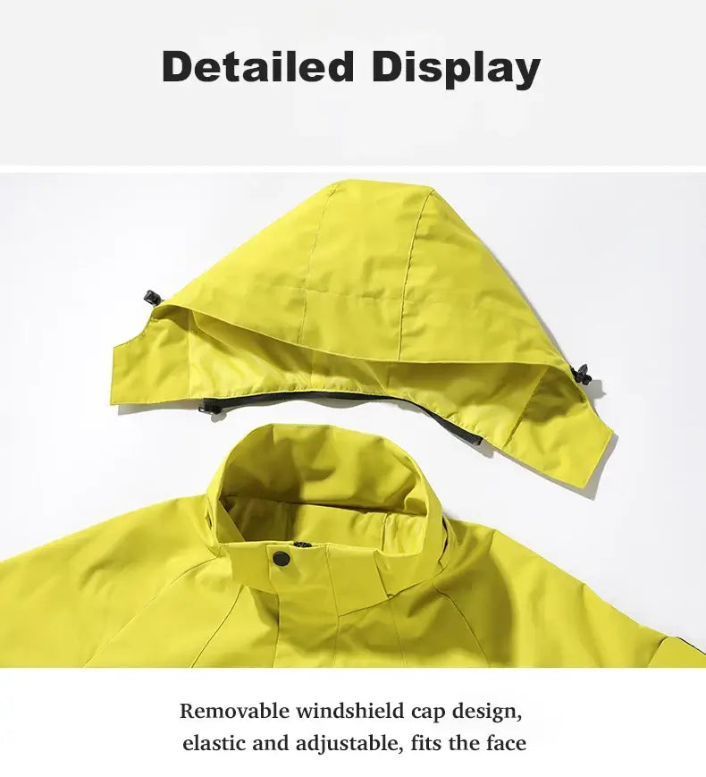 2026 Unisex Waterproof Jacket for Climbing Hiking Camping Trekking Windbreaker Men Women Outdoor Windproof Rain Coat Antifouling
