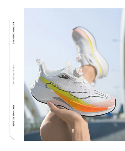 Sneakers﻿ Men Sports Carbon Board Speciality Breathable Lightweight Women's Comfortable Athletic Nonskid Marathon Running Shoe