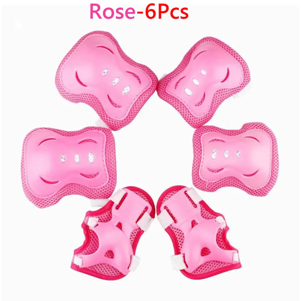 Kids Bike Helmet, Toddler Helmet for Youth Adult, Knee Pad Elbow Pad Wrist Guard Protective Gear Set for Bike