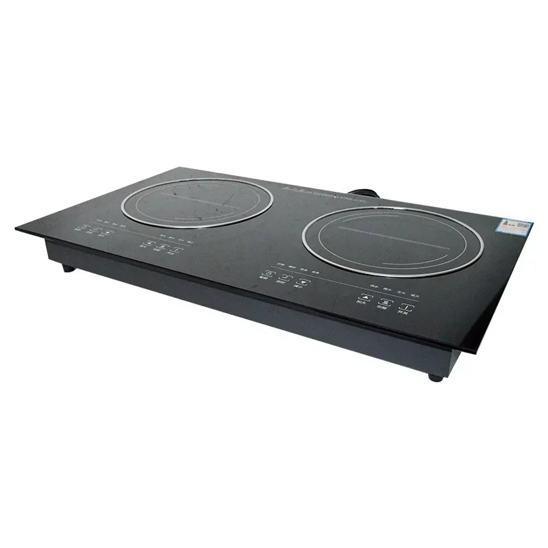 Double-Stove Induction Cooker Household Embedded Panel Cooktop Stove And Ceramic Stove Embedded Dual-Use Independent Control