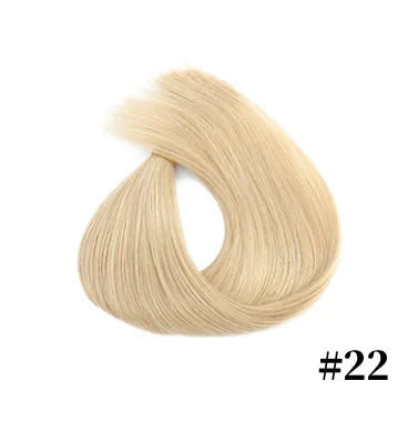 Human Hair Extension For Women Tape IN Hair Extensions Bonded Hairpieces Capsules Microlink Capsules Natural Straight Hair 20PCS