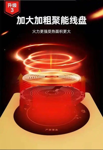 Flat induction cooker 220V 3500W commercial 5000W high-power hot pot stir-fry household induction cooker