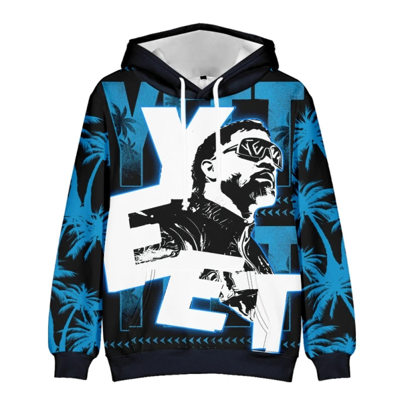 Jey Uso Yeet Hoodies Merch Hooded Women/Men Fashion Casual Streetwear Sweatshirts Clothing Fashion Hoodie Outwear