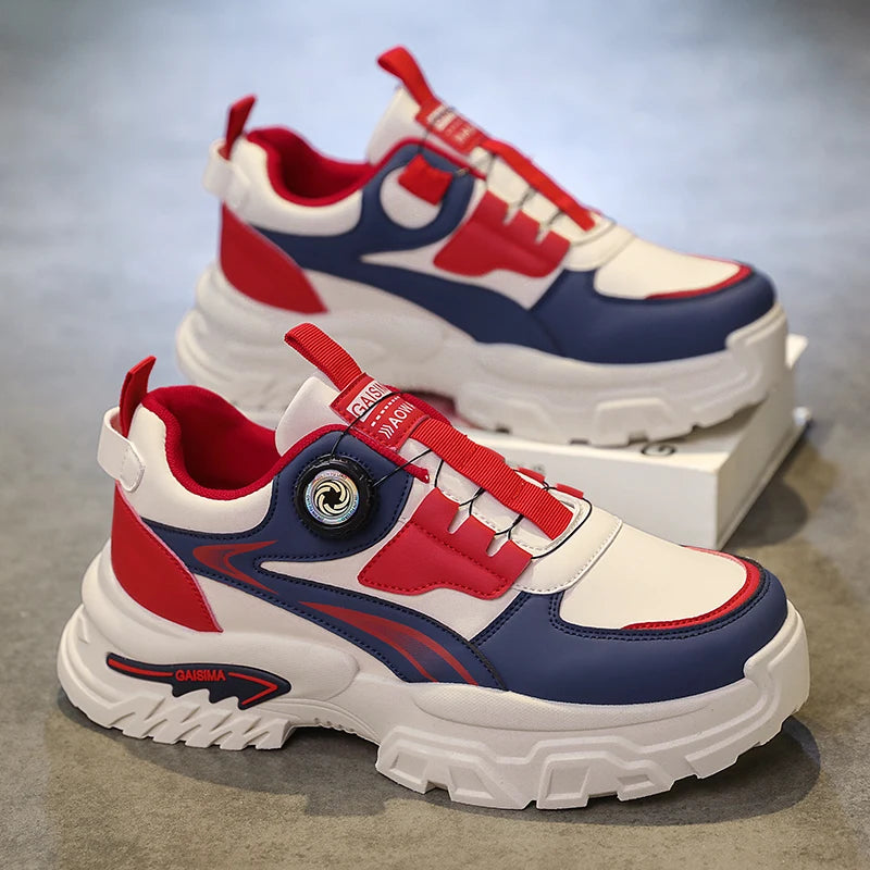 women's sports shoes 2026 Autumn New Men's Versatile High-Top Trendy Thick-Soled Running Shoes Breathable Casual Trendy Shoes
