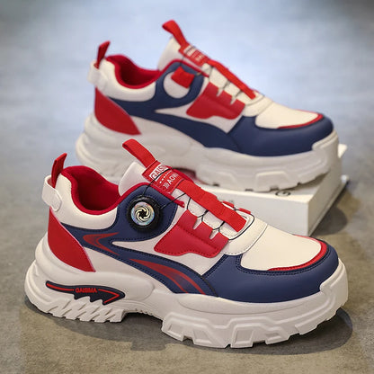 women's sports shoes 2026 Autumn New Men's Versatile High-Top Trendy Thick-Soled Running Shoes Breathable Casual Trendy Shoes