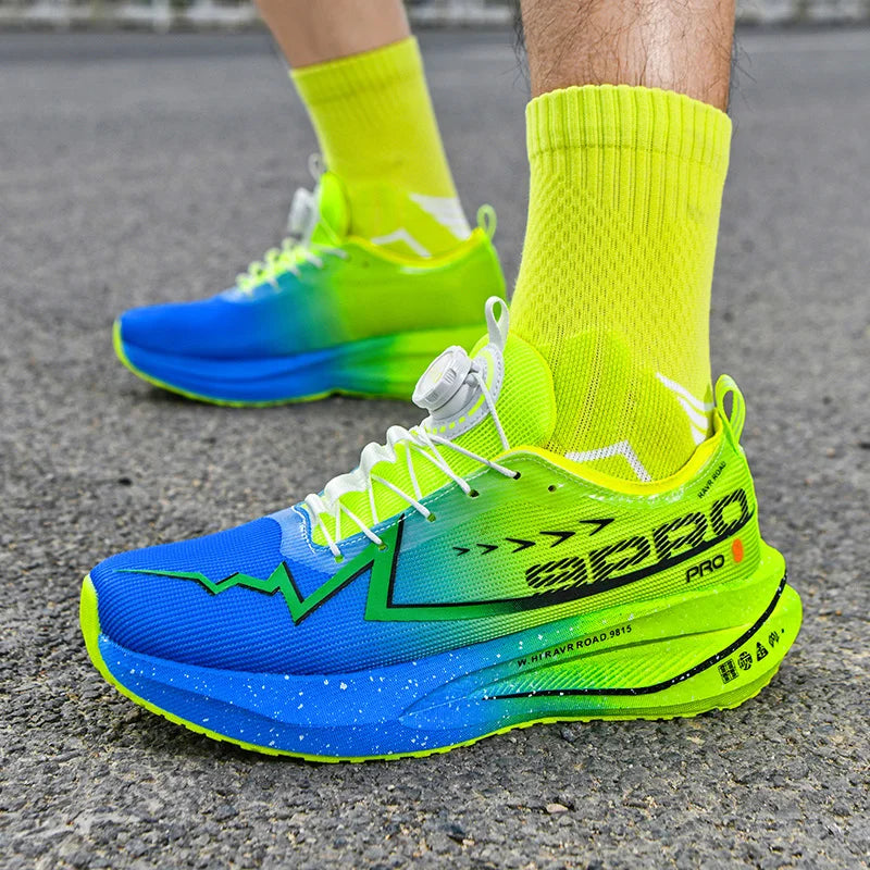 Men Running Shoes Carbon Board Speciality Sports Breathable Lightweight Women's Comfortable Athletic Nonskid Marathon Sneakers