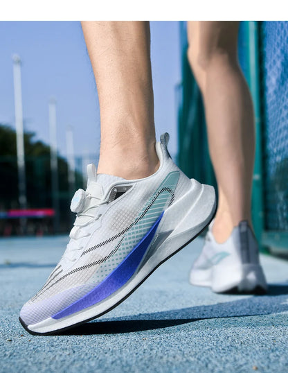 Sneakers﻿ Men Sports Carbon Board Speciality Breathable Lightweight Women's Comfortable Athletic Nonskid Marathon Running Shoe