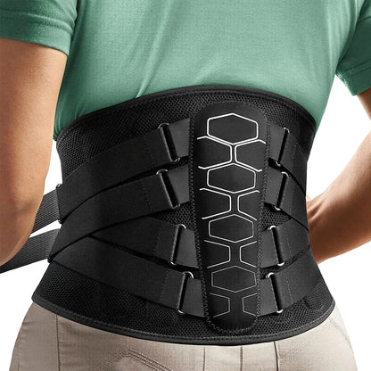 Lower Back Brace for Pain Relief,Back Support Belt, Flexible Lumbar Support Waist Belt for Lifting At Work,Scoliosis Pain Relief