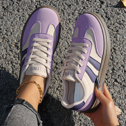 Sports Shoes for Women, Fashionable, Lightweight Lace-Up Sneakers, Casual Sneakers, Suitable for Travel and Running