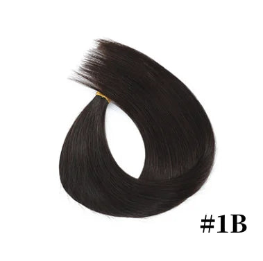 Human Hair Extension For Women Tape IN Hair Extensions Bonded Hairpieces Capsules Microlink Capsules Natural Straight Hair 20PCS