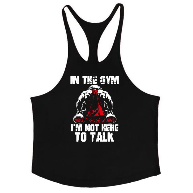 Fitness Sports Vest Summer Trendy Brand Casual Vest Loose Bottoming Waistcoat Sleeveless T-shirt