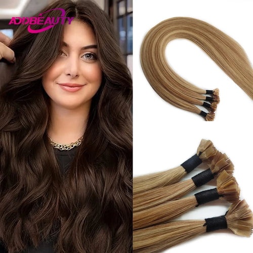 K Tip Hair Extensions Human Hair 100% Real Human Hair Extensions for Women 50pcs High Quality Keratin Capsule Ombre Blonde Hair