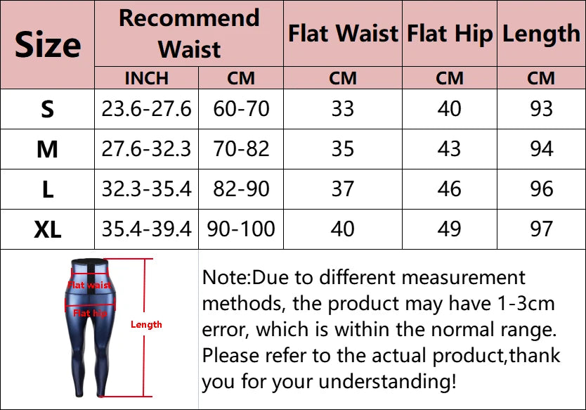 Fitness Sauna Pant for Women High Waist Weight Loss Shaper Compression Workout Legging Sauna Suits Fat Burning Sweat Sportswear