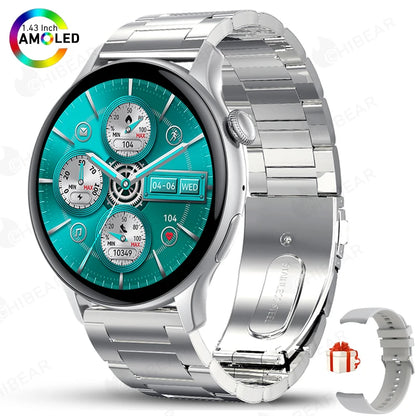 2025 New Real AMOLED HD Smartwatch Ladies Health Monitoring AI Voice Bluetooth Call Smart Watch Women Android IOS