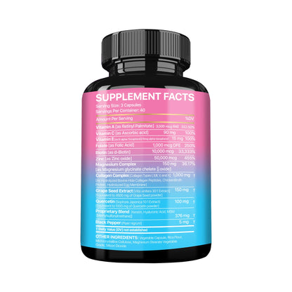 Collagen Supplement - Maintains Overall Well-being,Supports Skin Care, Nails, Hair, Antioxidants and The Immune System
