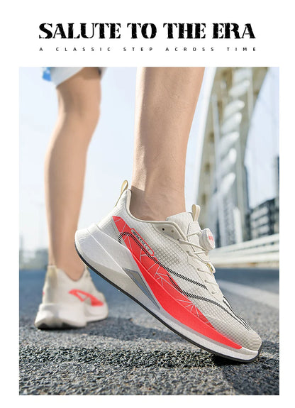 Sneakers﻿ Men Sports Carbon Board Speciality Breathable Lightweight Women's Comfortable Athletic Nonskid Marathon Running Shoe