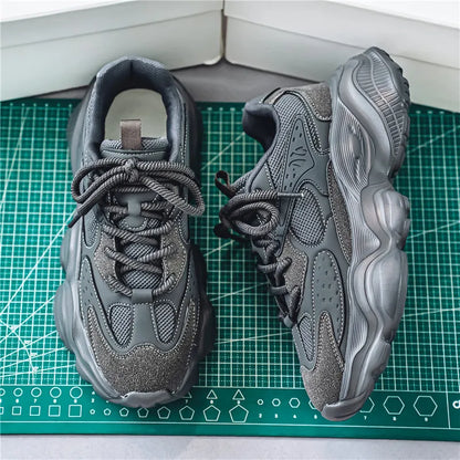 Sports Casual Men Shoes Anti Slip Wear-Resistant Trendy Breathable Outdoor Running Soft Platform Soles Comfort Male Sneakers
