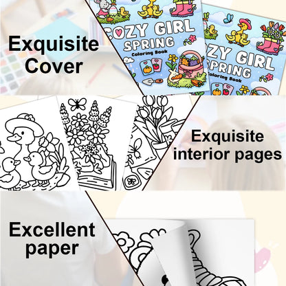 pring Colorful Coloring Book: Healing Educational Picture Book for Children - Inspiring Creativity and Relaxation