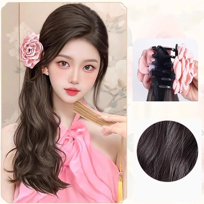 Natural Braid Tail Style Faux Hair Extension with Horsetail Wig