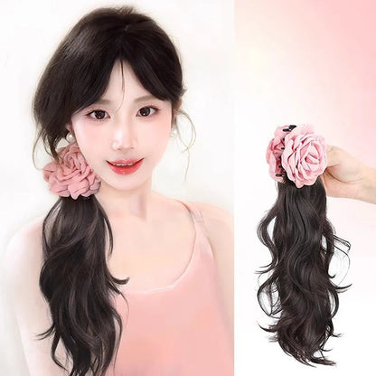 Natural Braid Tail Style Faux Hair Extension with Horsetail Wig