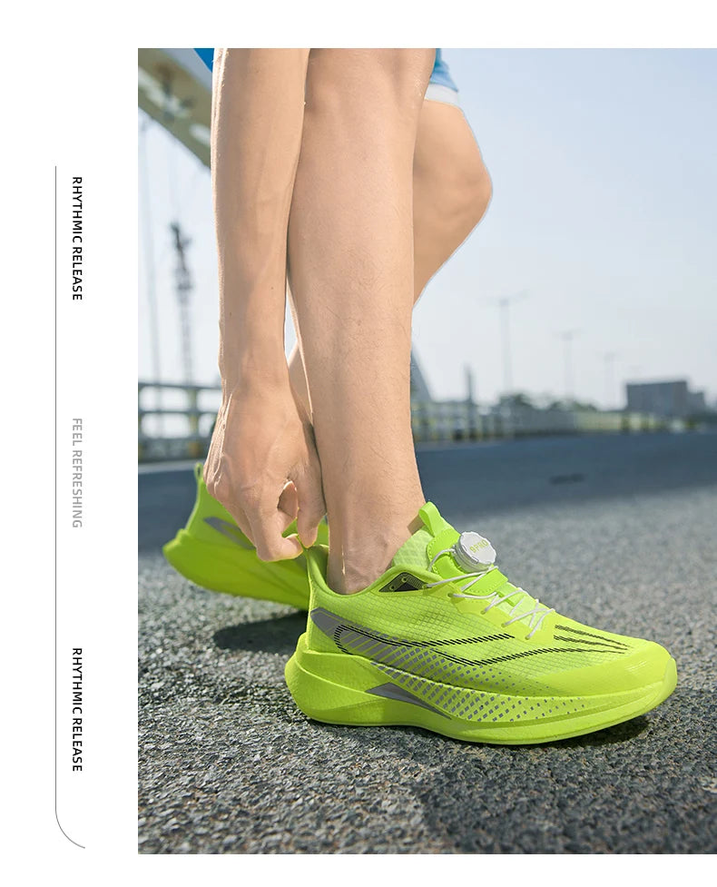 Sneakers﻿ Men Sports Carbon Board Speciality Breathable Lightweight Women's Comfortable Athletic Nonskid Marathon Running Shoe