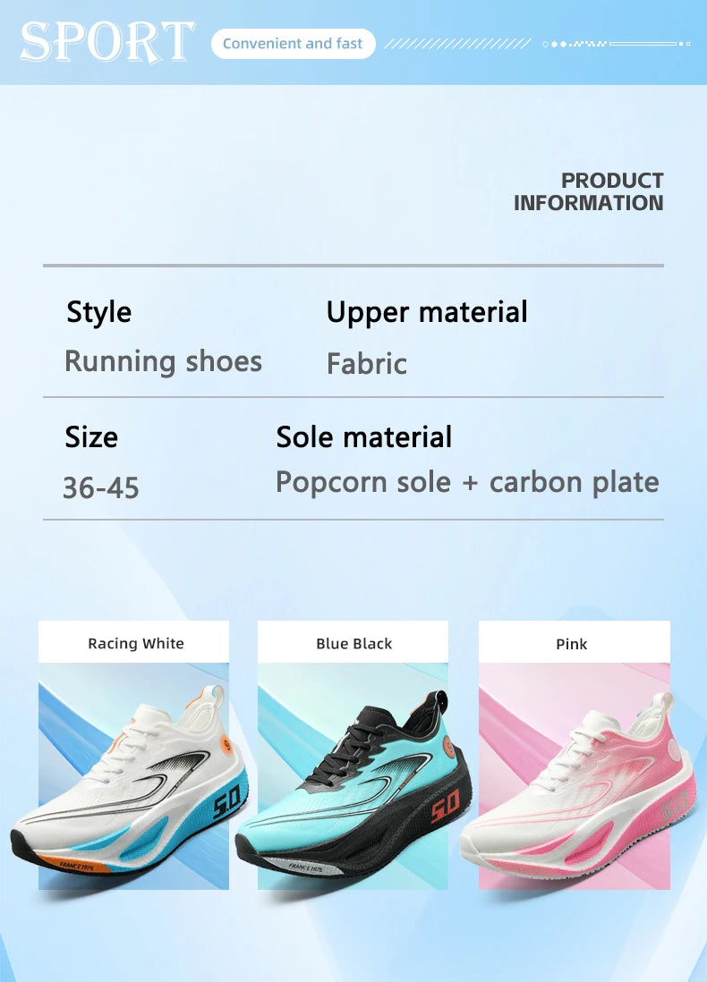 New Style Fashionable Sports Running shoes, Comfortable and Breathable Sports shoes for Men and Women, Outdoor walking shoes 10