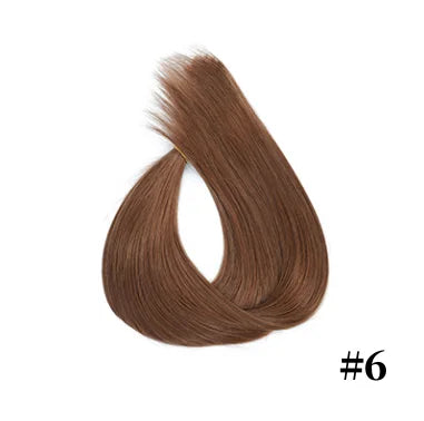 Human Hair Extension For Women Tape IN Hair Extensions Bonded Hairpieces Capsules Microlink Capsules Natural Straight Hair 20PCS