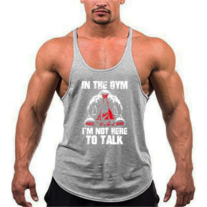 Fitness Sports Vest Summer Trendy Brand Casual Vest Loose Bottoming Waistcoat Sleeveless T-shirt