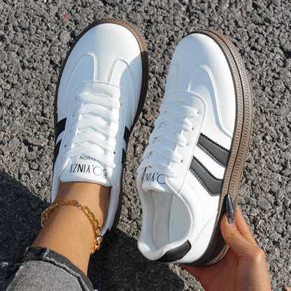 Sports Shoes for Women, Fashionable, Lightweight Lace-Up Sneakers, Casual Sneakers, Suitable for Travel and Running