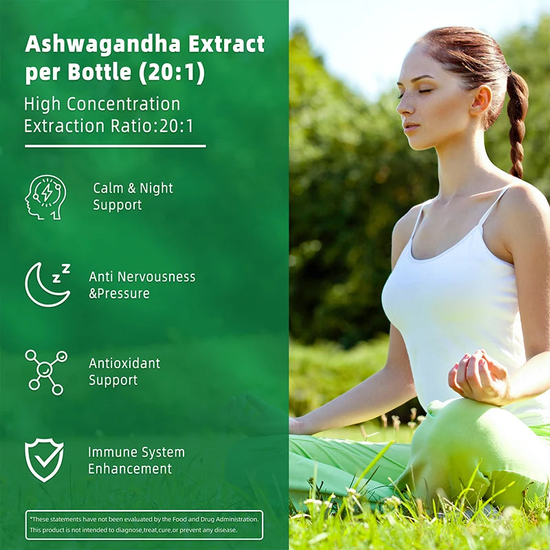 Cortisol Supplements - Improve Mood, Concentration and Relaxation, Relieve Anxiety and Promote Brain Nerve Health
