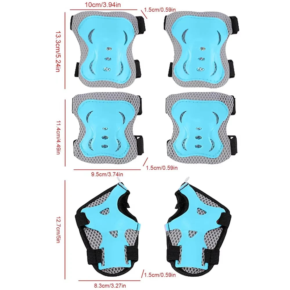 Kids Bike Helmet, Toddler Helmet for Youth Adult, Knee Pad Elbow Pad Wrist Guard Protective Gear Set for Bike