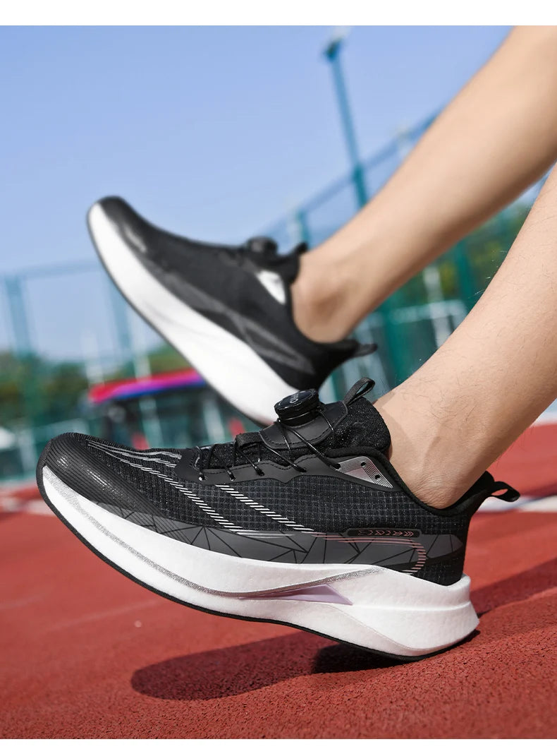 Sneakers﻿ Men Sports Carbon Board Speciality Breathable Lightweight Women's Comfortable Athletic Nonskid Marathon Running Shoe