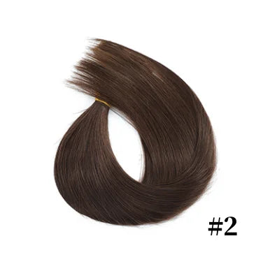 Human Hair Extension For Women Tape IN Hair Extensions Bonded Hairpieces Capsules Microlink Capsules Natural Straight Hair 20PCS