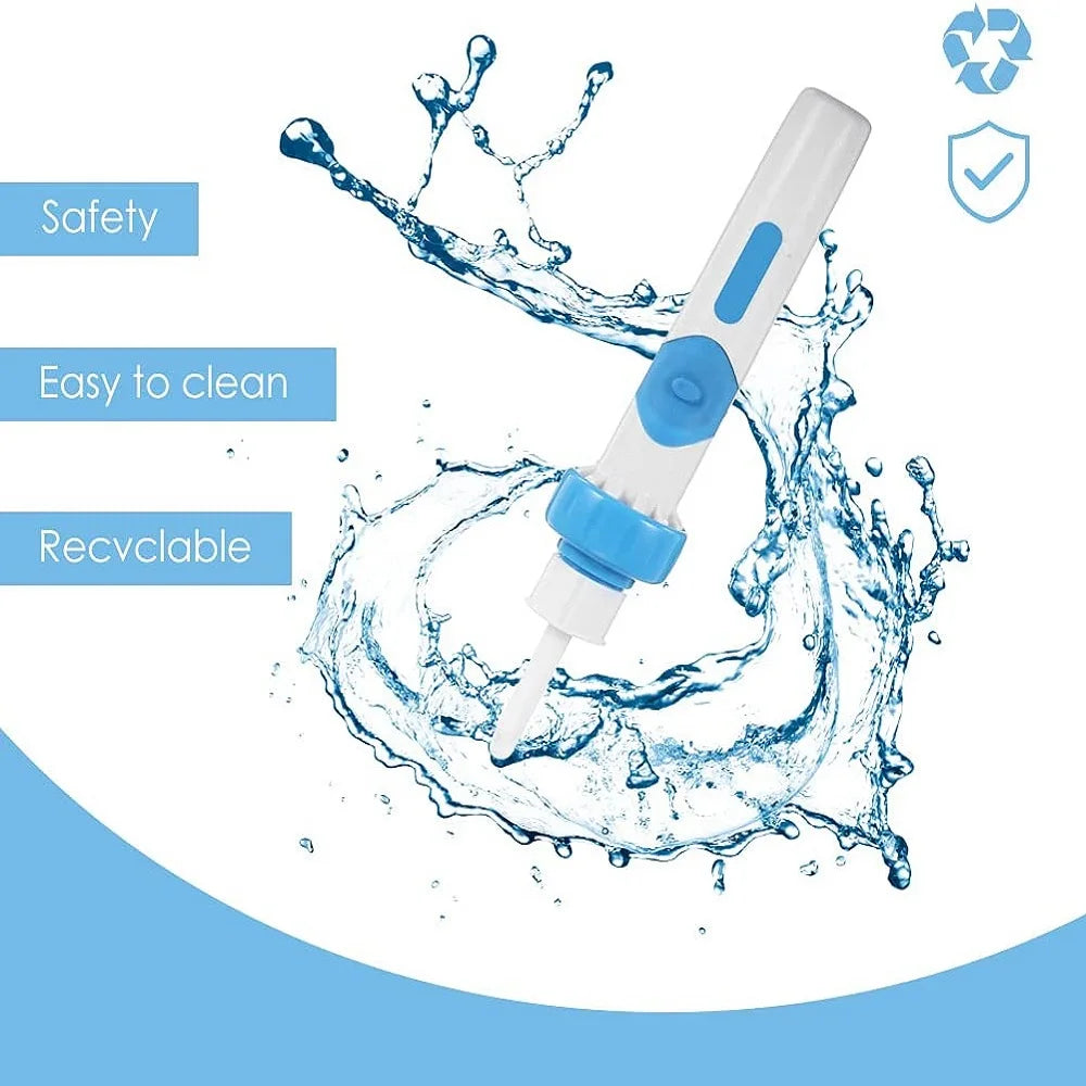 Electric Ear Cordless Safe Vibration Painless Ear Cleaner Silicon Ear Spoon Tool Set Ear Wax Removal Tool for Adults & Children