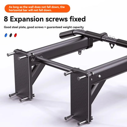 Horizontal Bar Household Indoor Wall Pull Up Device, Perforated Single Pole Lifting Ring, Home Fitness Equipment