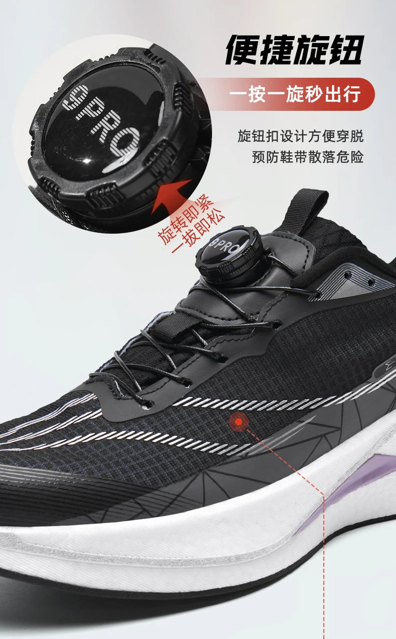 Sneakers﻿ Men Sports Carbon Board Speciality Breathable Lightweight Women's Comfortable Athletic Nonskid Marathon Running Shoe